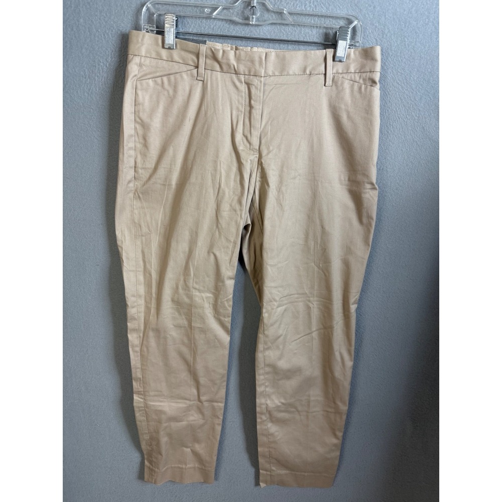 Gap Pants Women's 6 Slim Cropped Beige‎ Stretch Fitted Casual Career NWT